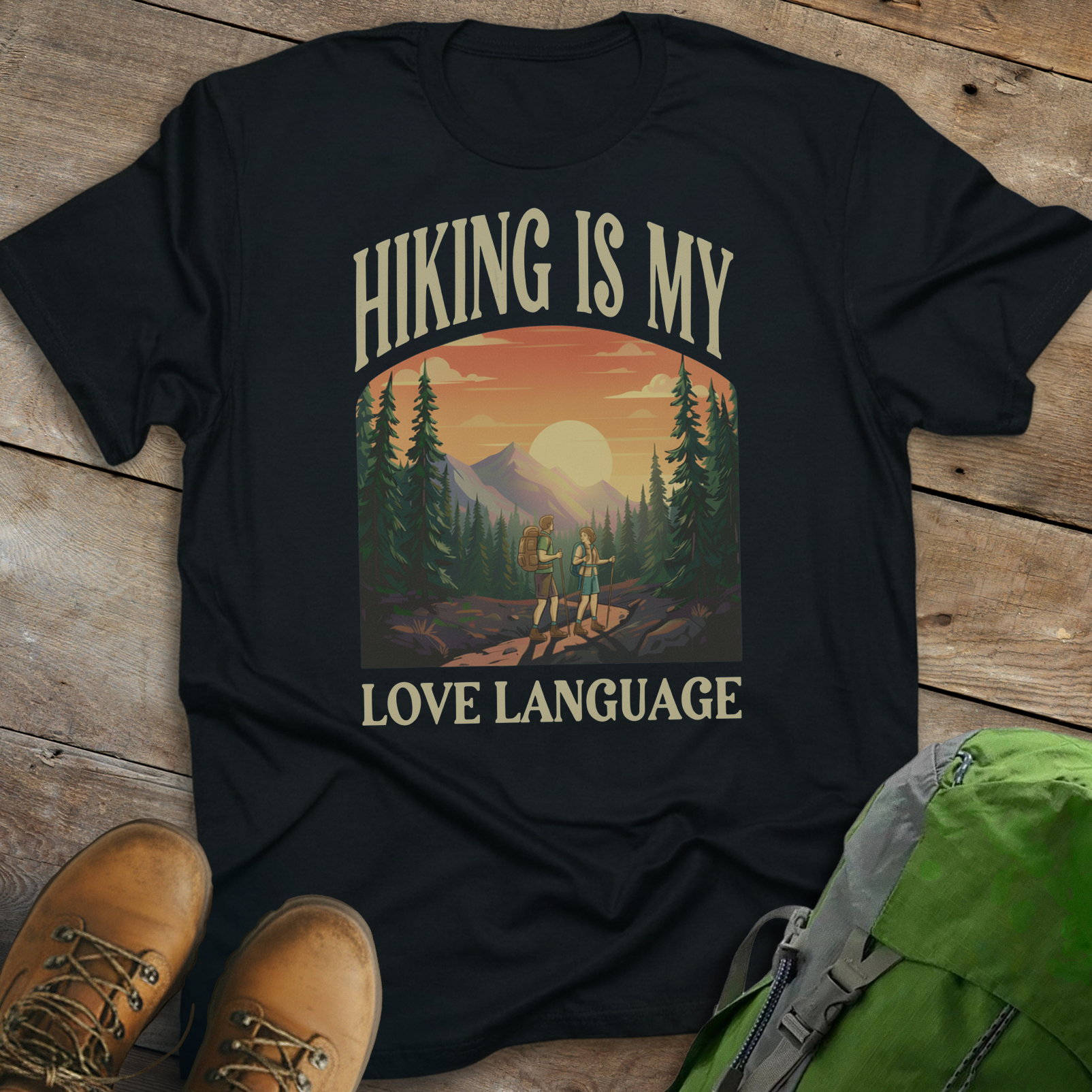 Hiking Is My Love Language T-shirt