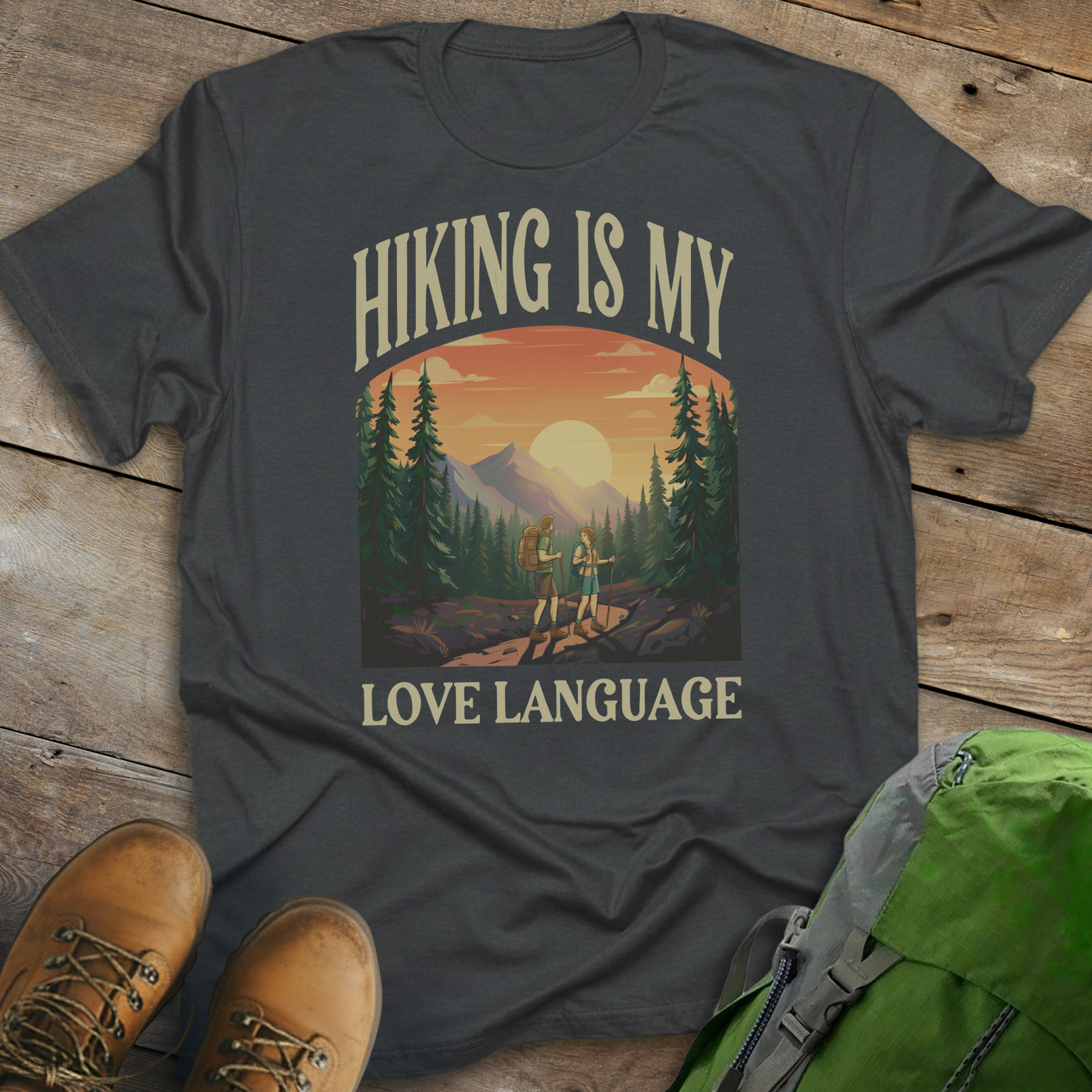 Hiking Is My Love Language T-shirt