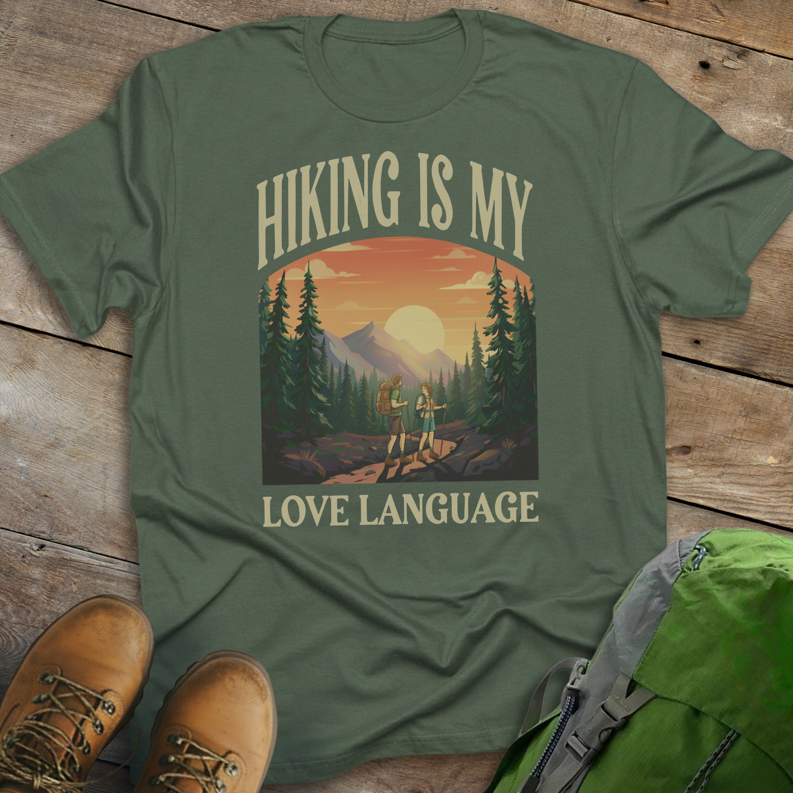 Hiking Is My Love Language T-shirt
