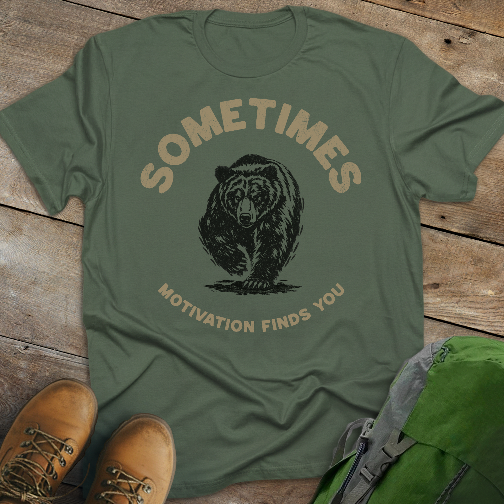 Sometimes Motivation Finds You T-shirt