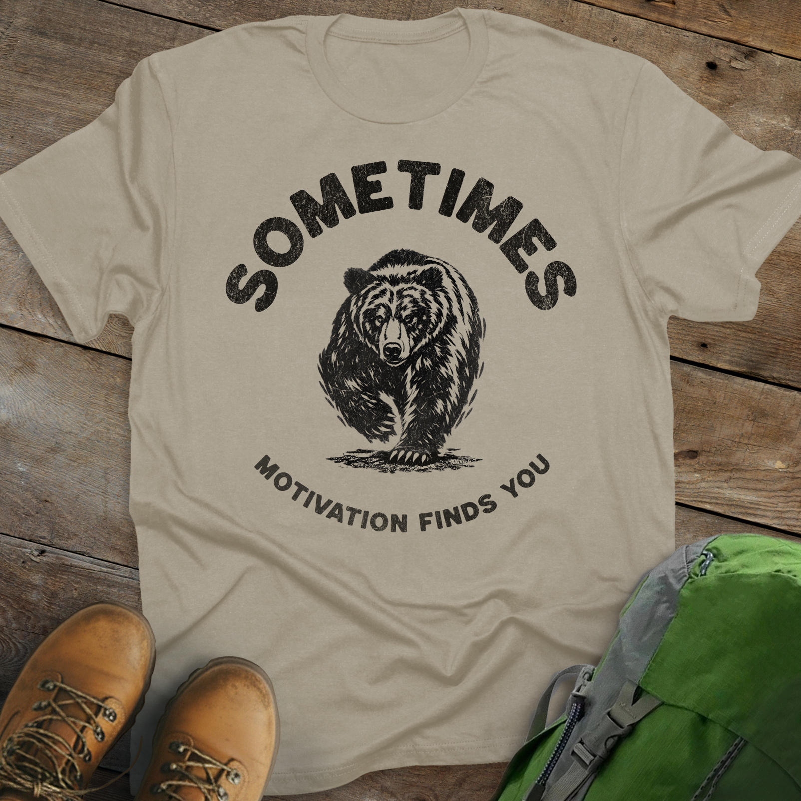 Sometimes Motivation Finds You T-shirt