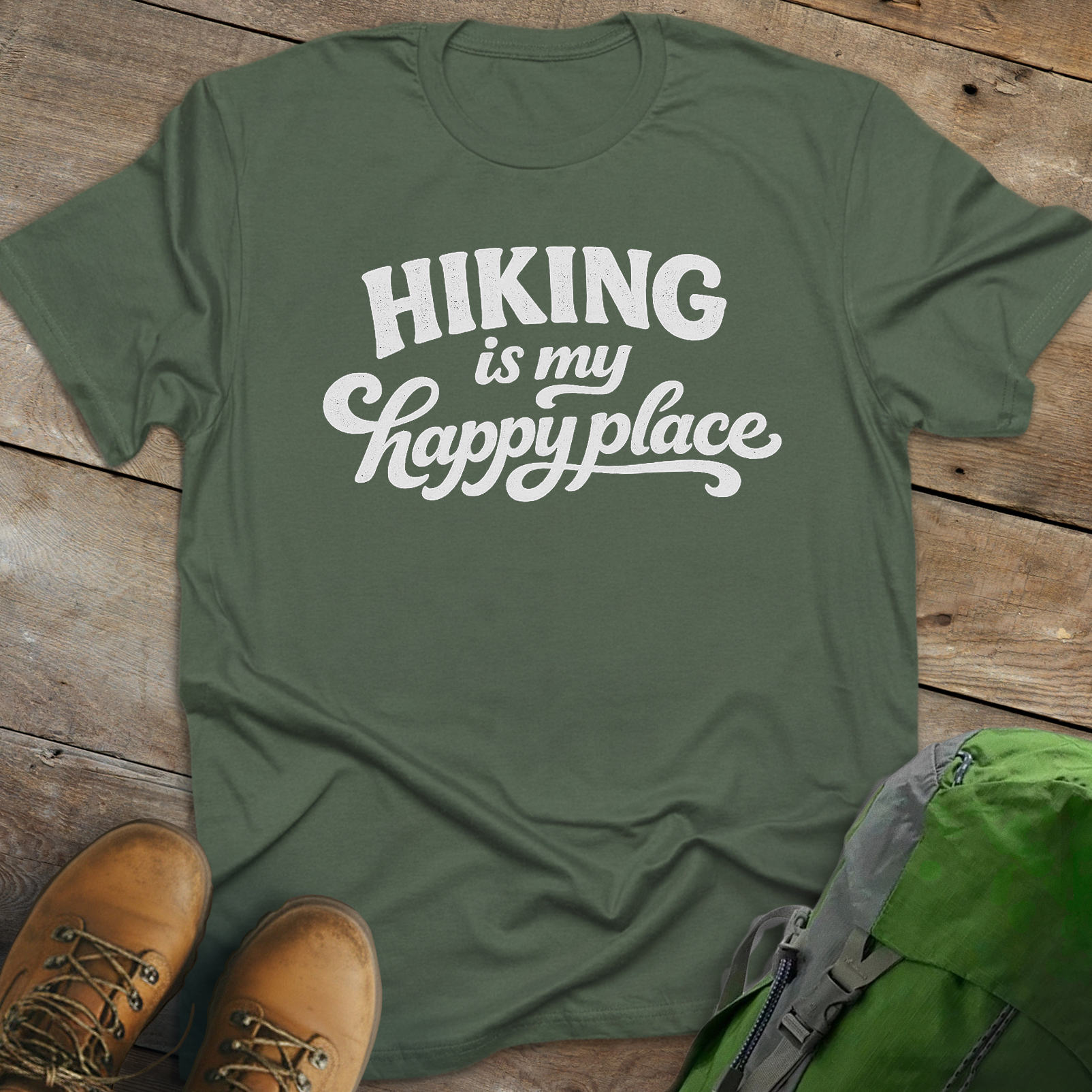 Hiking Is My Happy Place T-shirt